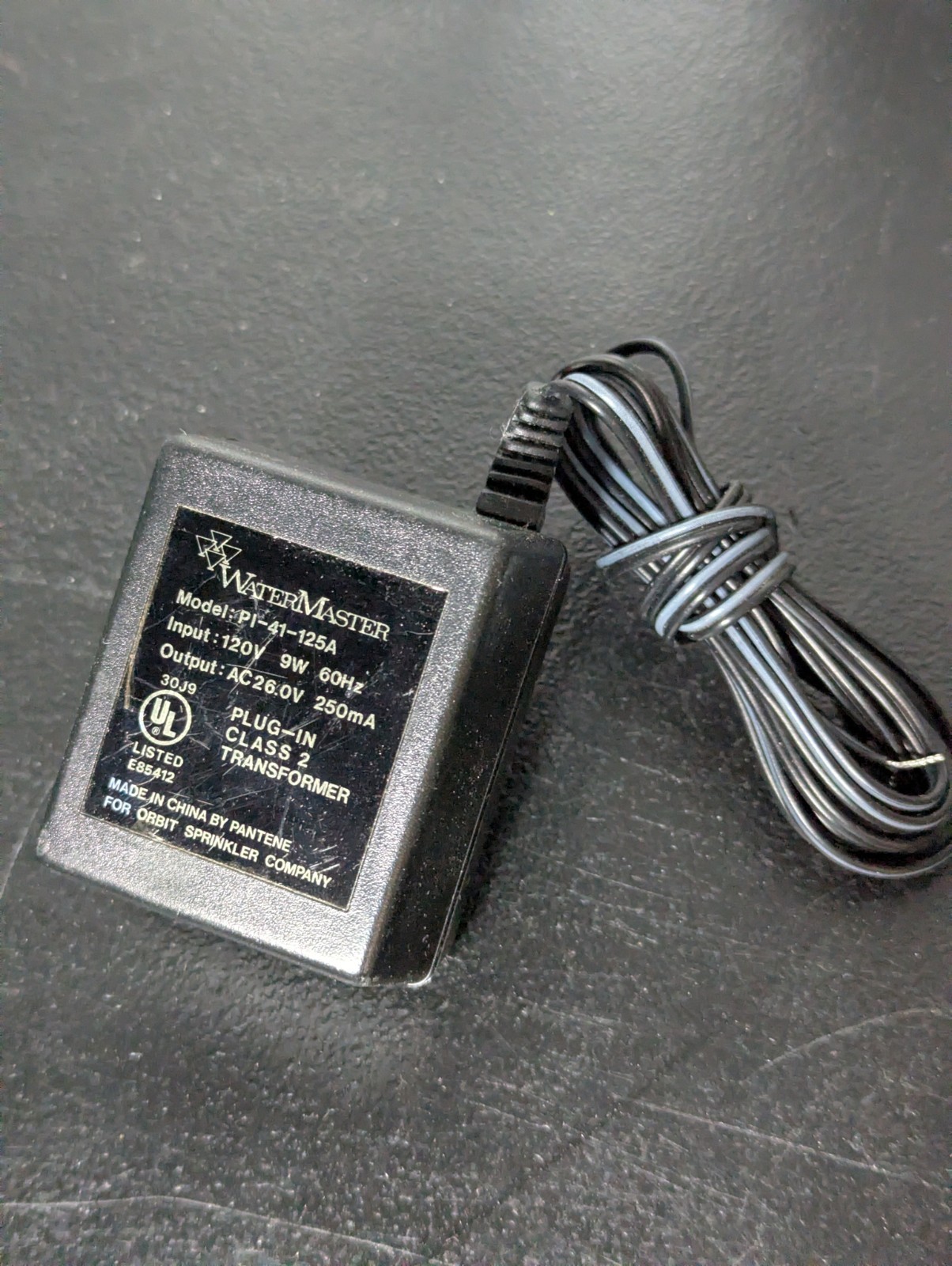 WaterMaster Power Supply Sprinkler Timer PI-41-125A