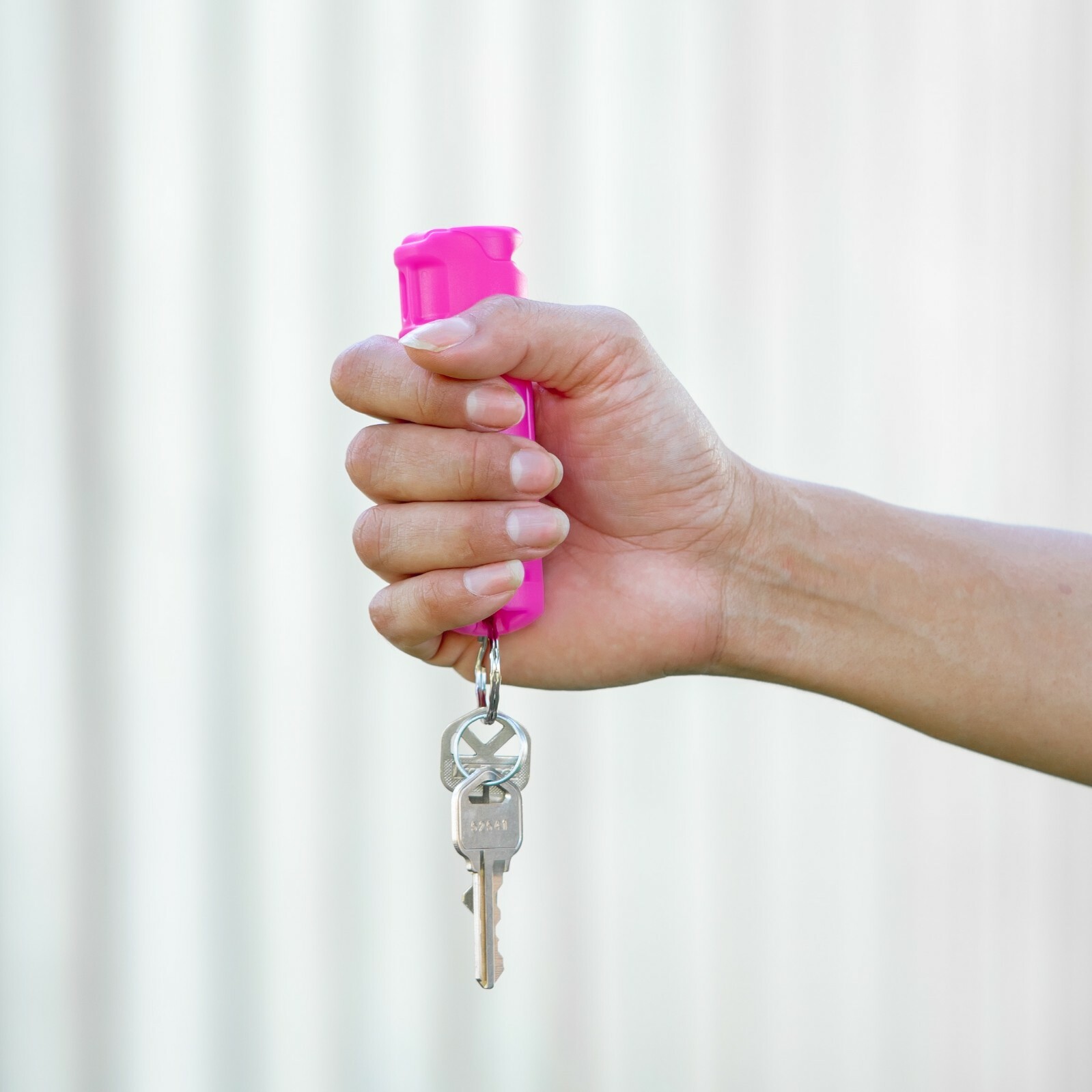 2 Police Magnum pepper spray .50oz hot pink flip top keychain defense protection