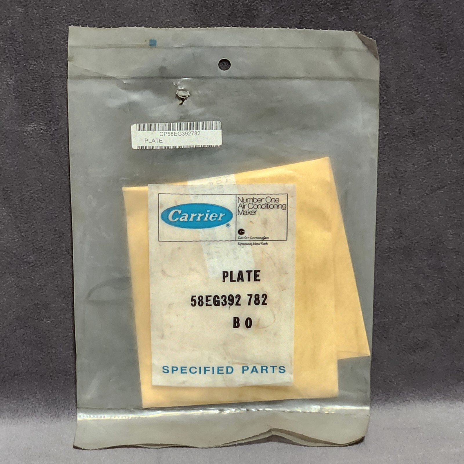~Discount HVAC~ CP-58EG392782 - Carrier - Plate