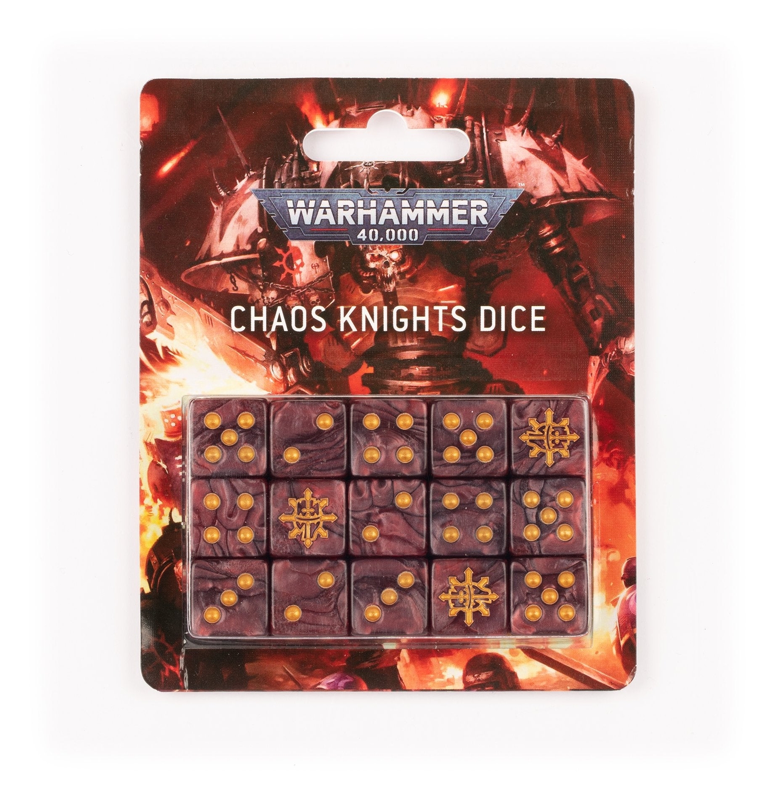 Warhammer 40k Chaos Knights Dice [15ct] *OUT OF PRINT* GW NEW NIB​