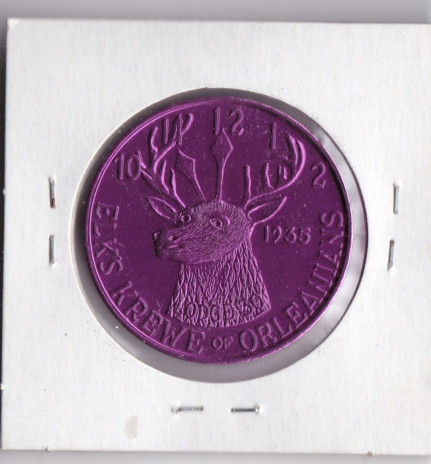 1969  Mardi Gras DOUBLOON (ELKS KREWE OF ORLEANIANS L1)