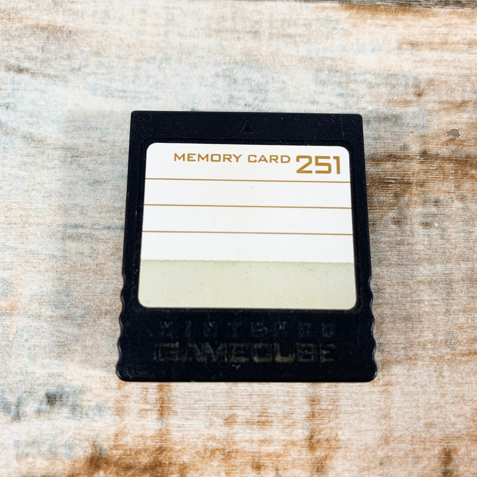 Nintendo GameCube Memory Card Black 251 Blocks DOL-014 Genuine OEM