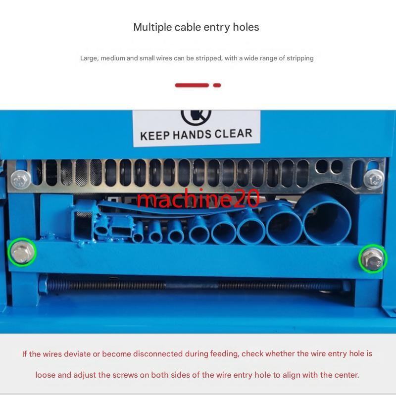Electric Copper Wire Stripper Portable Scrap Cable Cutting Stripping Machine