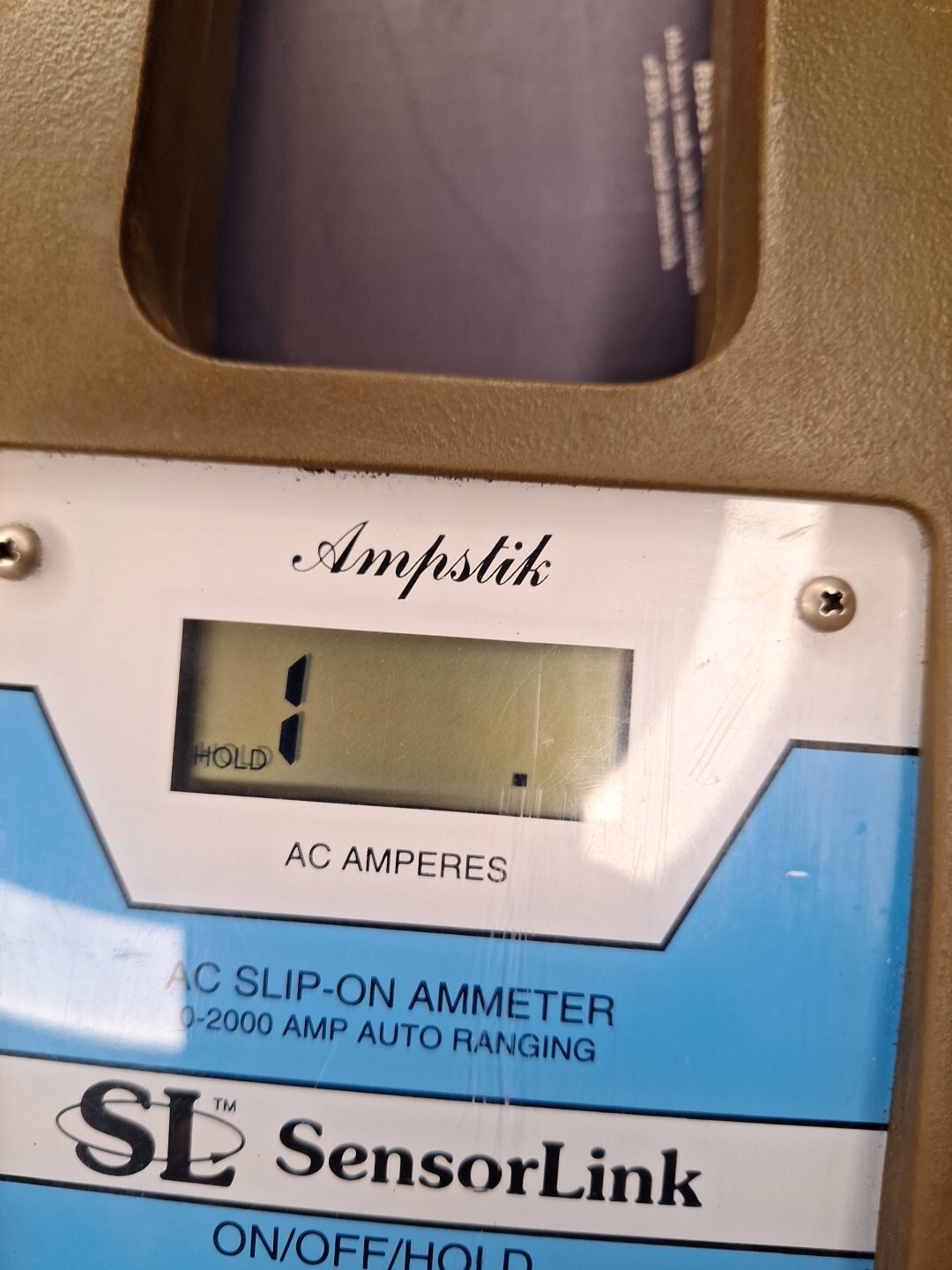 Sensor Link Ampstik AC Slip-On Ammeter 0-2000 Amp Auto Ranging 8-006