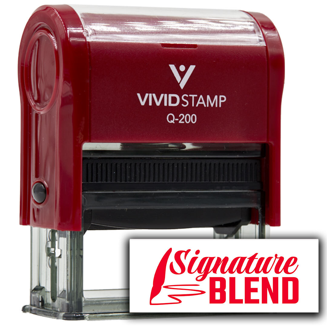 All Quality Signature Blend Self-Inking Rubber Stamp | Handcrafted Products