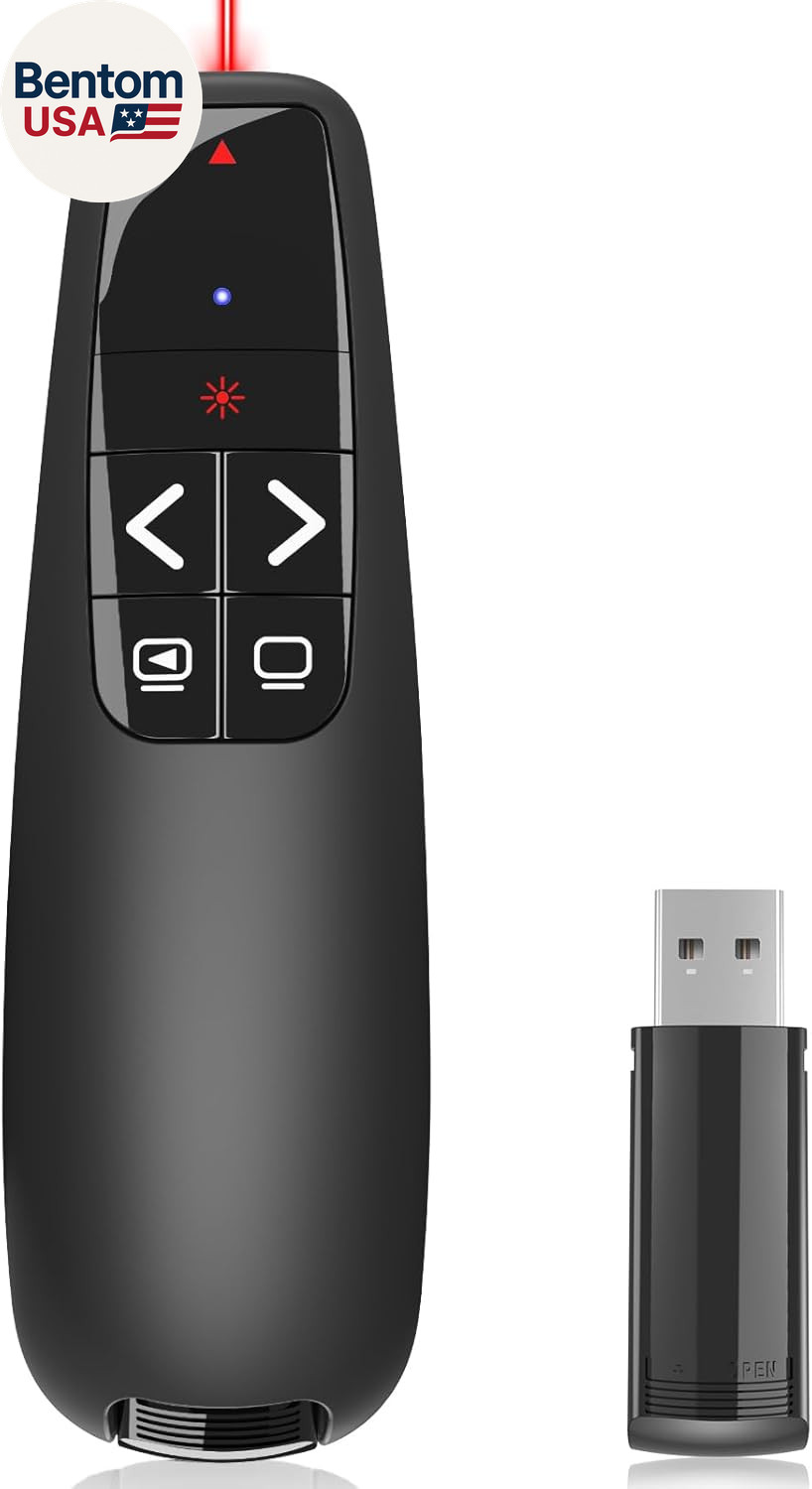 Presentation Clickers for Powerpoint, Clicker for Laptop Presentations Remote, U