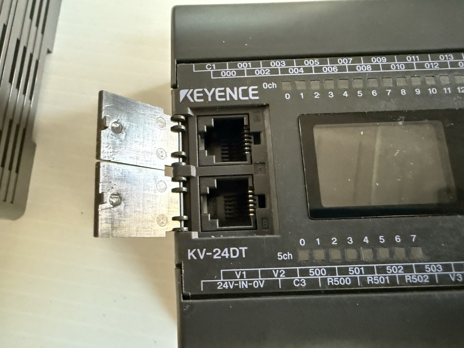 Keyence KV24DT PLC 24-Point Programmable Controller Module w/ 24V Power Supply
