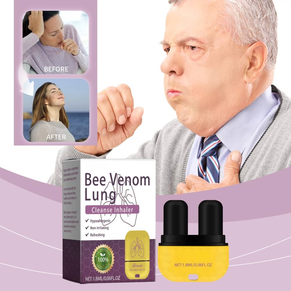 Double Hole Bee Venom Lung Cleansing Nasal Aspirator Enhance Breathing Relaxtion