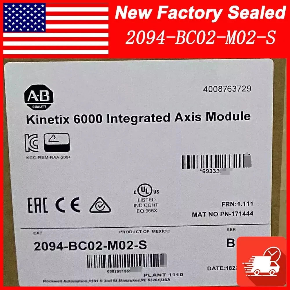 Allen-Bradley 2094-BC02-M02-S /B Kinetix 6000 15kW/15A Integrated Axis Module