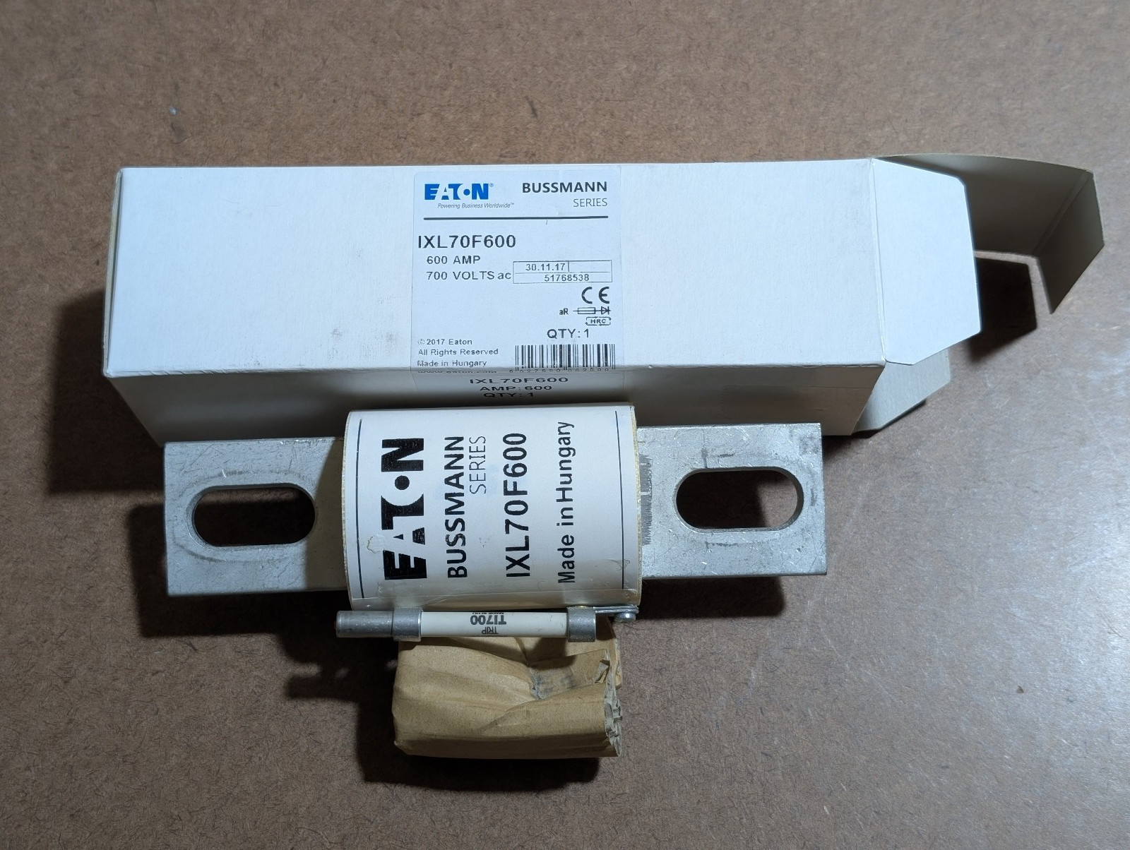 Eaton Bussmann IXL70F600 Fuse 600A 700V High Speed Semiconductor – New