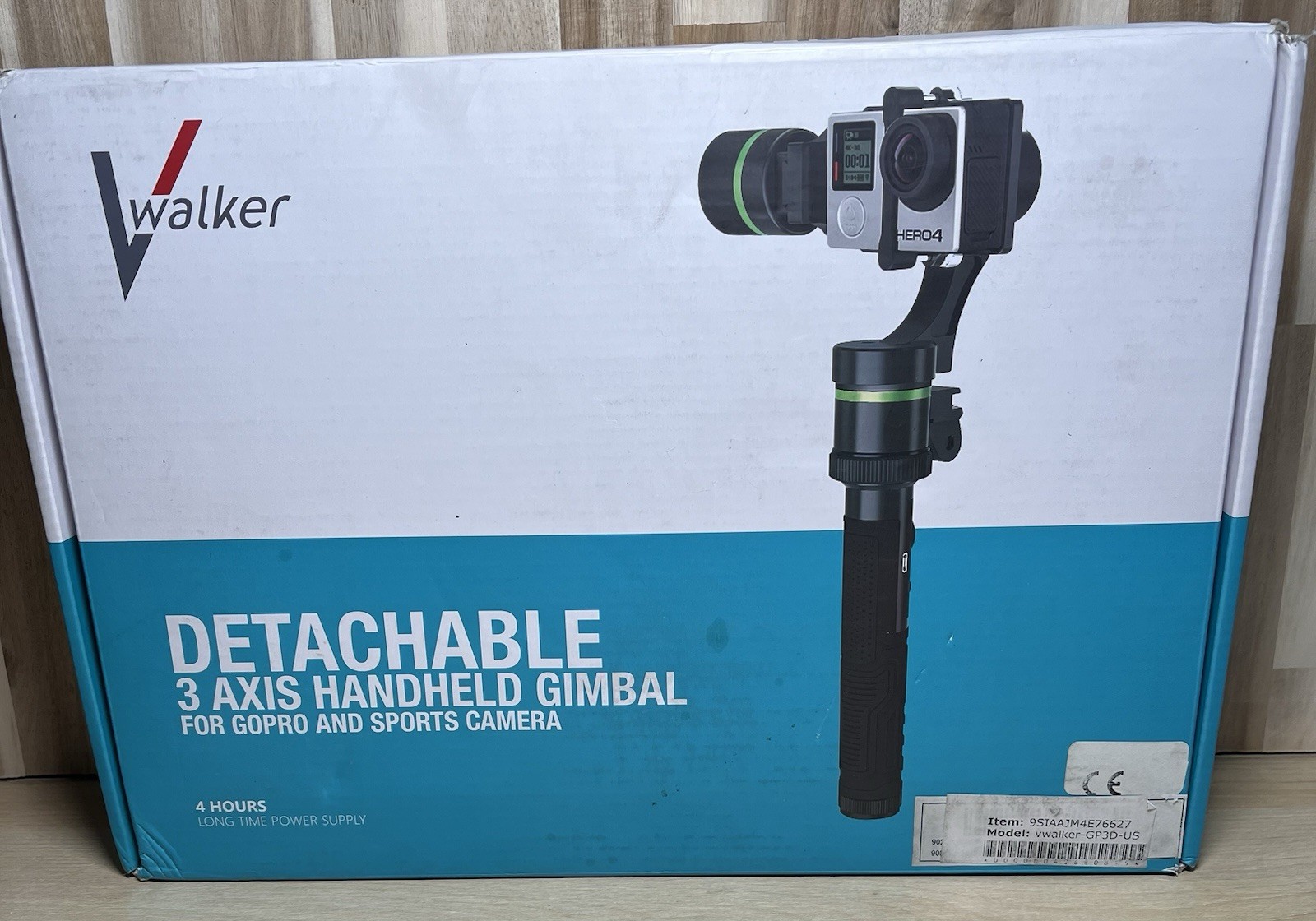 Vwalker Detachable 3 Axis Handheld Gimbal Stabilizer for Go Pro