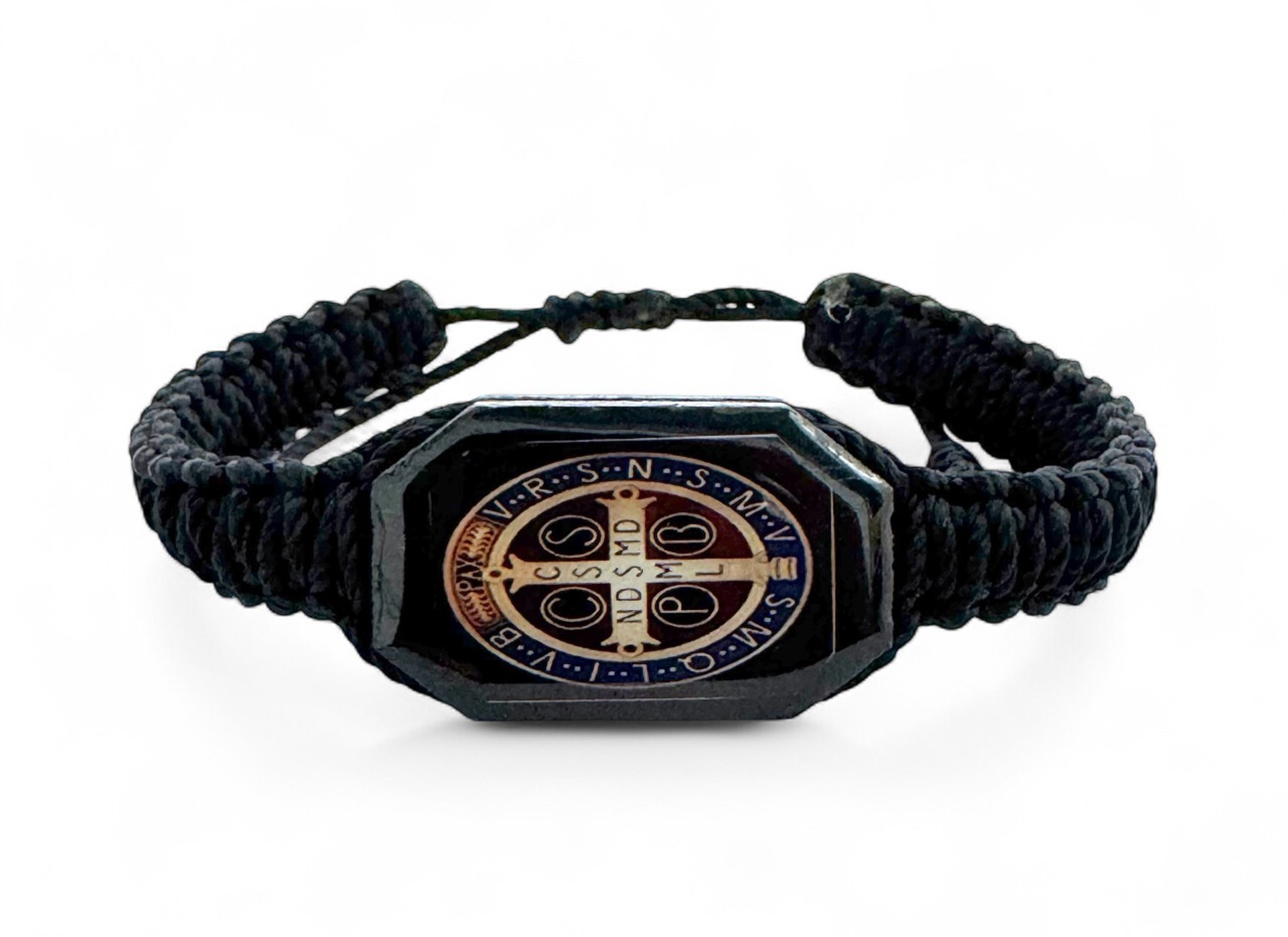 St. Benedict Black Bracelet Women Men Adjustable Unisex Gift San Benito Pulsera
