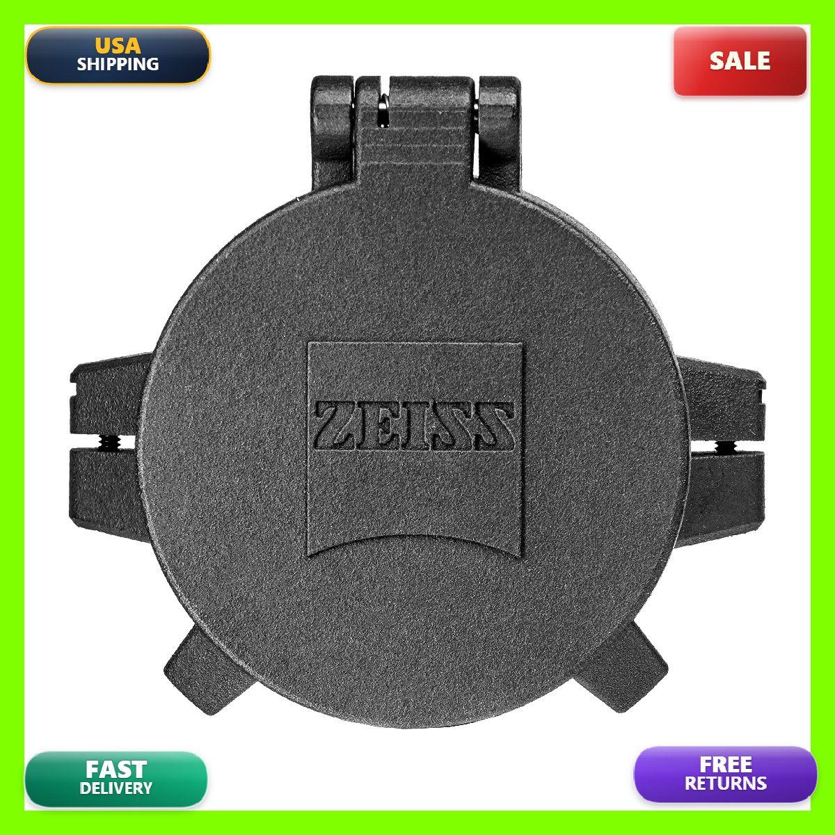 Zeiss Flip-Up And Fold-Flat Objective Lens Cover 44Mm Conquest V4 1.969In Black