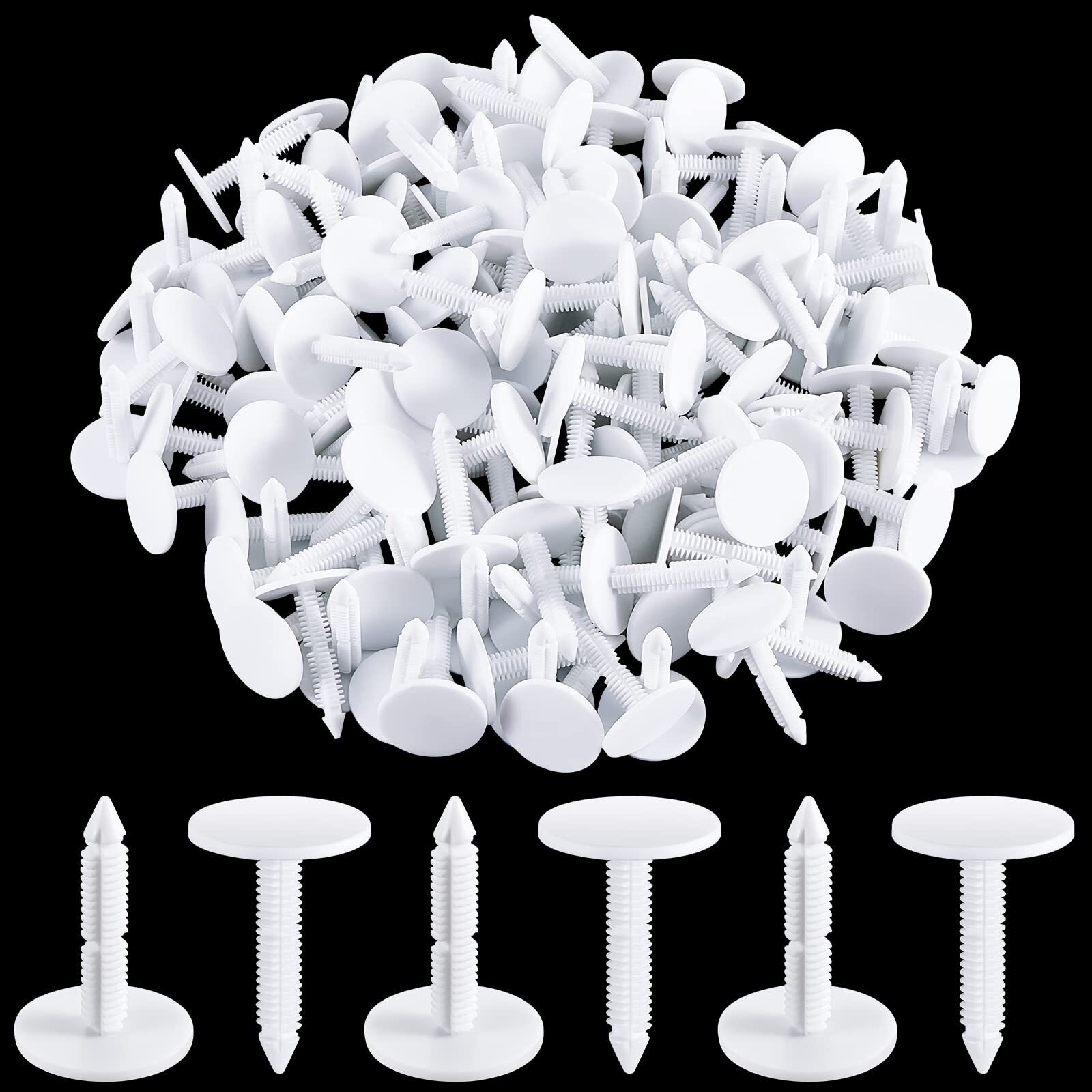 1 3/8" Vapor Barrier Fasteners for Crawlspace Poly Liners 150 Pcs