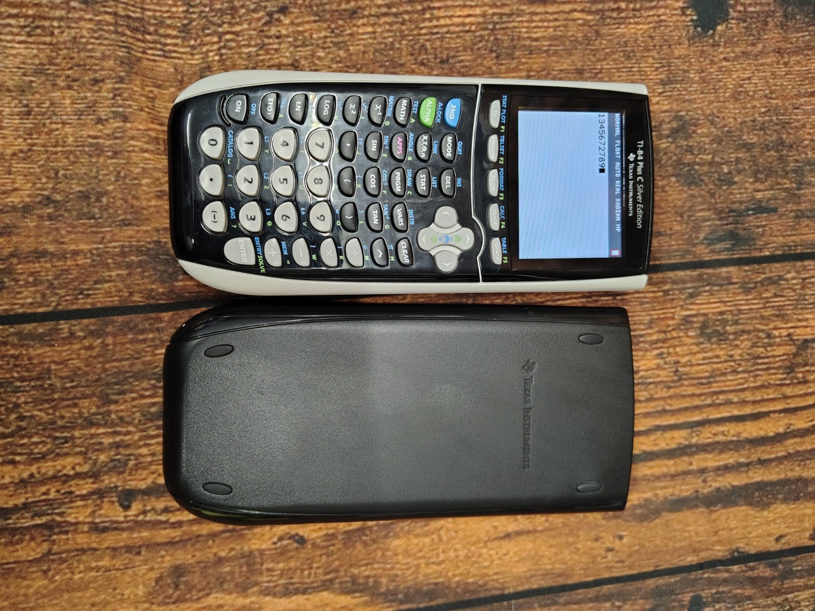 Texas Instruments TI-84 Plus C Silver Edition Graphing Calculator Black w Cover