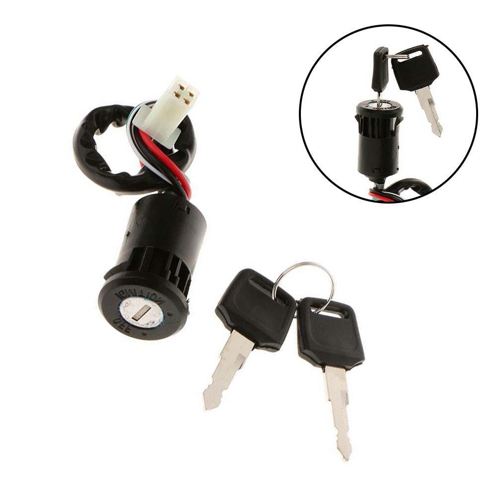 Essential Replacement Ignition Switch For 4 Wire Connection And 2 Keys