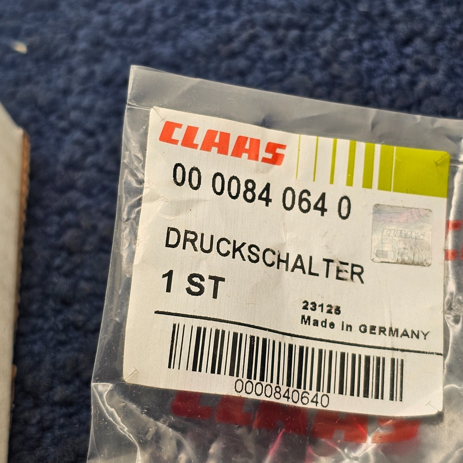 CLAAS 0000840640: Pressure Switch Druckschalter