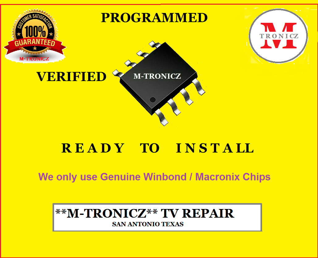 Pre Programmed VIZIO E321vl 3632-1512-0150 U18 EEPROM Only