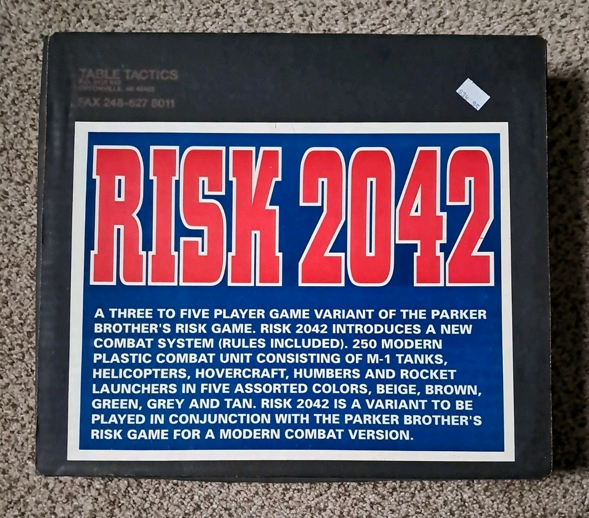 New Risk 2042 Variant Of Parker Brothers Risk Game 250 Pcs Rules R042 Rare T