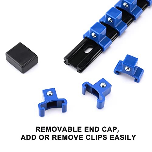 12PC ABS Socket Organizer, Premium Quality Socket Holders,1/4-Inch x 48 12PCS