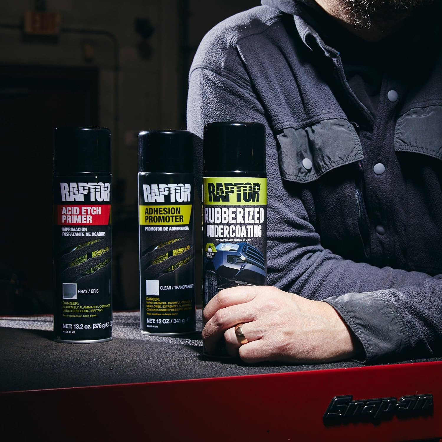 RAPTOR Rubberized Undercoating, Professional Grade Automotive Spray Paint, Extra