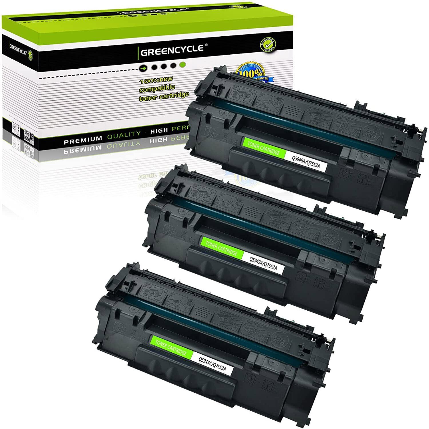 3PK Q5949A 49A Black Toner Cartridge Compatible For HP LaserJet 1320t 1320n 3392