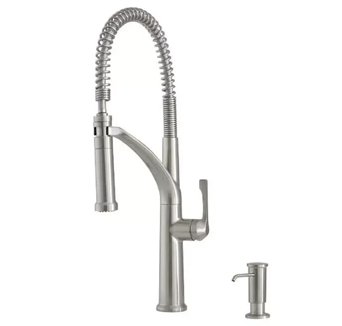 Giagni Marzano PD230-SS Faucet w/ Soap Dispenser STAINLESS STEEL New!