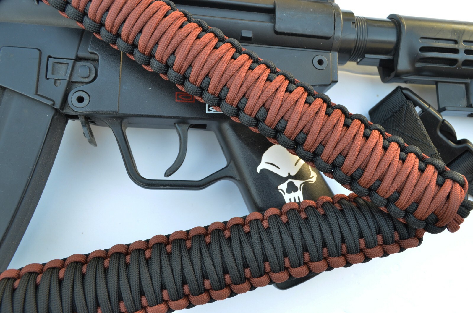 Tactical 550 Paracord Rifle Gun Sling Single Point Quick Detach BROWN Black