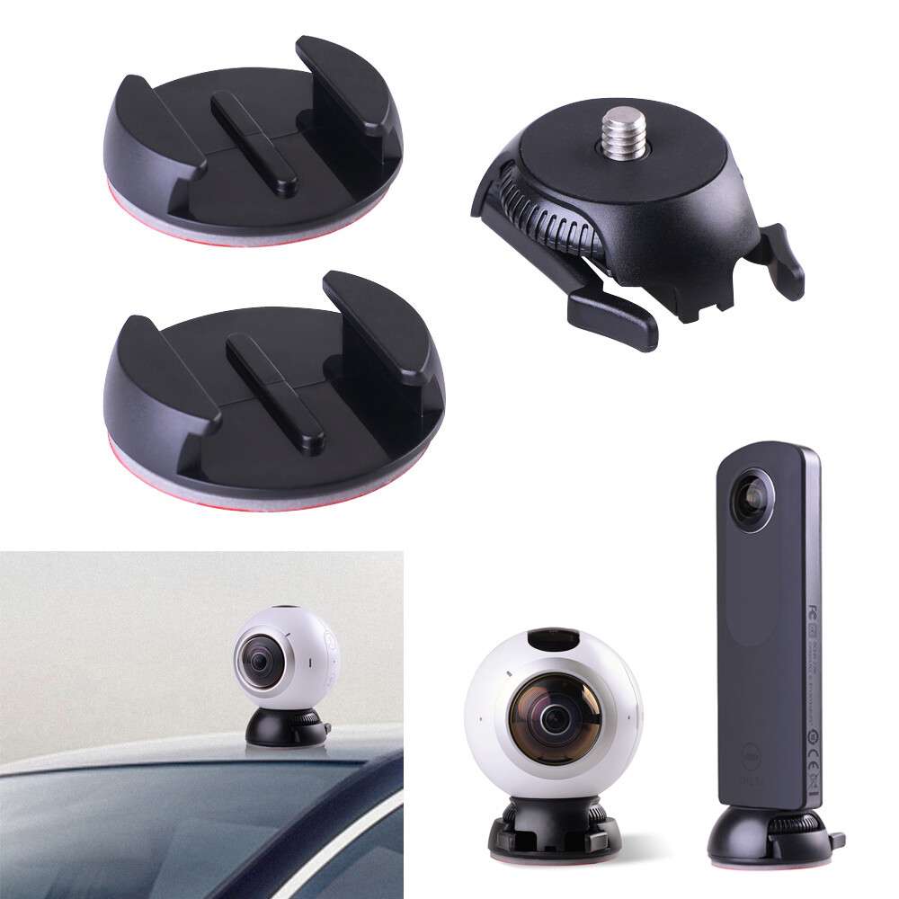 Quick Release Mount Holder Buckle+Flat Curved Base Adhesive Tape for Samsung