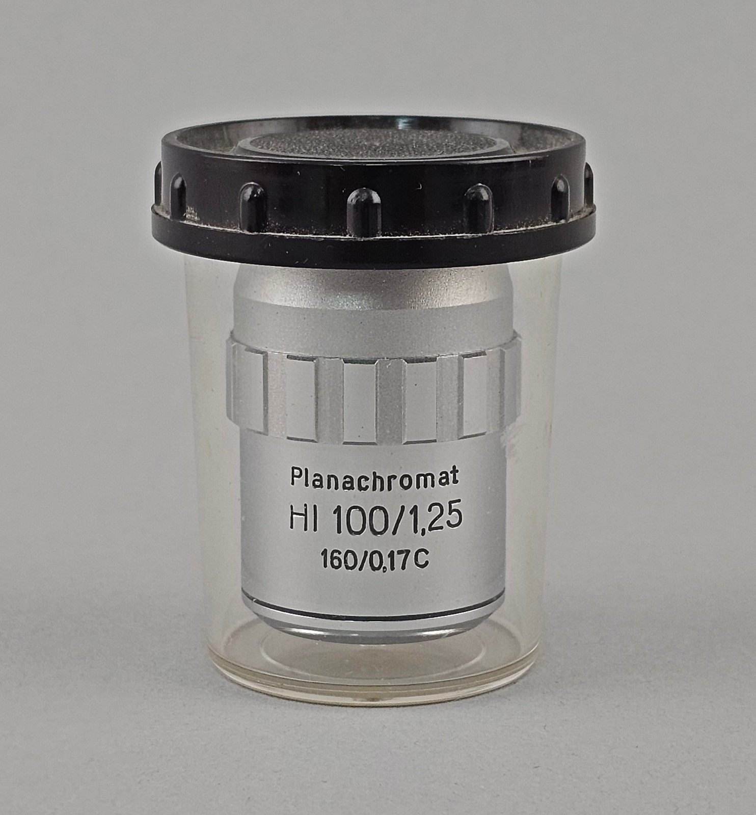 Carl Zeiss Jena Planachromat Hi 100/1,25 160/0,17C RM Mikroskop-Objektiv