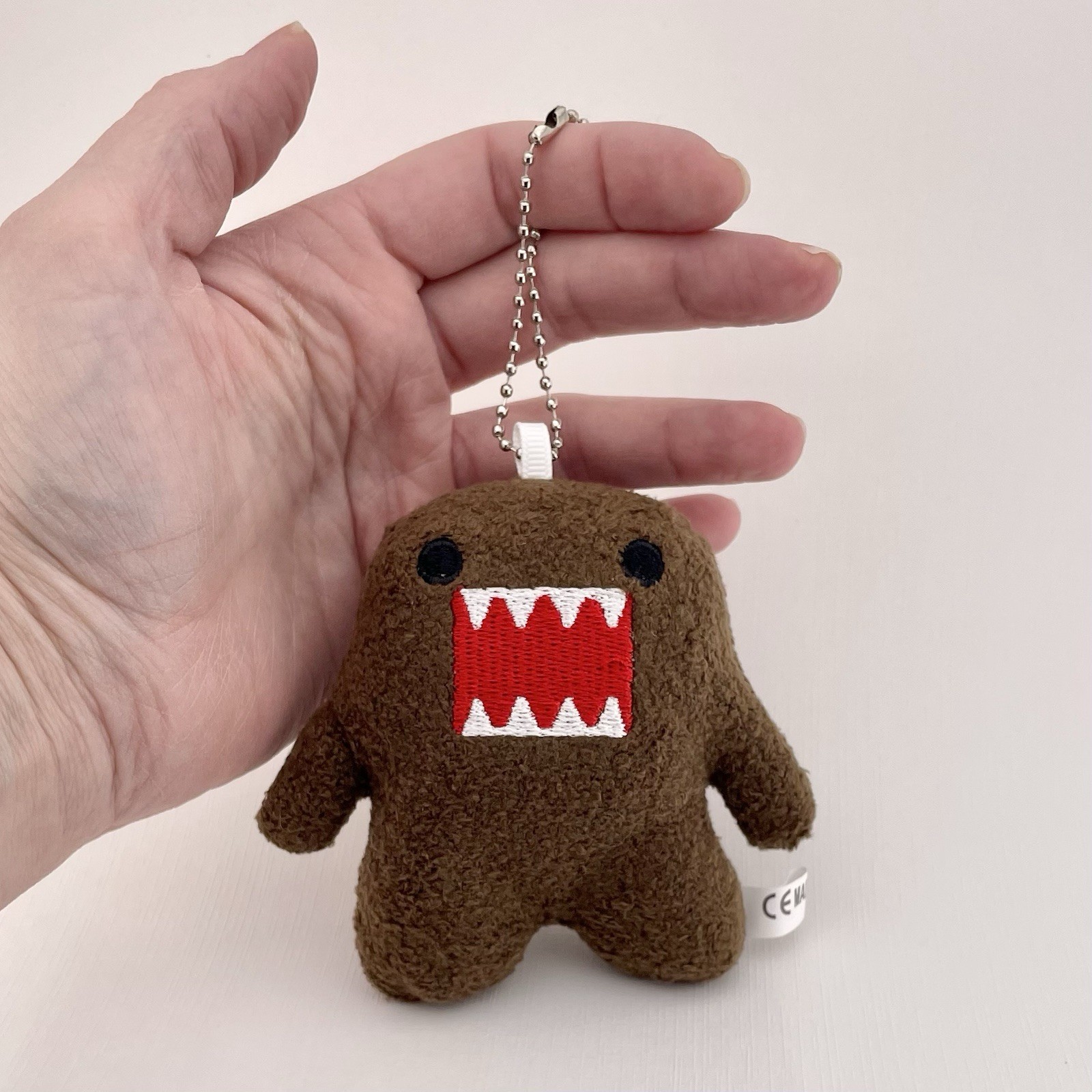 Domo Small Plush Bag Charm Keychain Plushie 4”