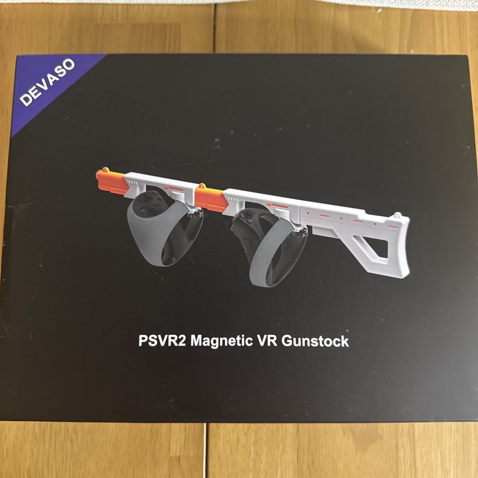 DEVASO Magnetic PSVR2 VR Gunstock for Controller - White/Gray/Orange