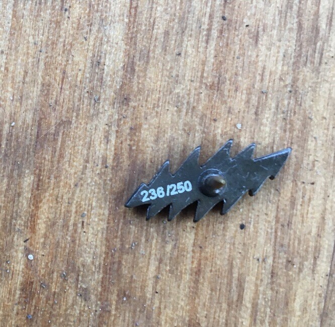 Limited Edition Numbered Silver Grateful Dead Bolt Hat Pin