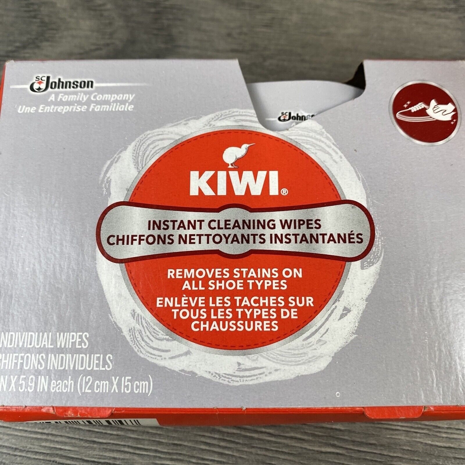 Kiwi Instant Cleaning Wipes 12 Count Shoe Cleaner Shoe Individual Wipe