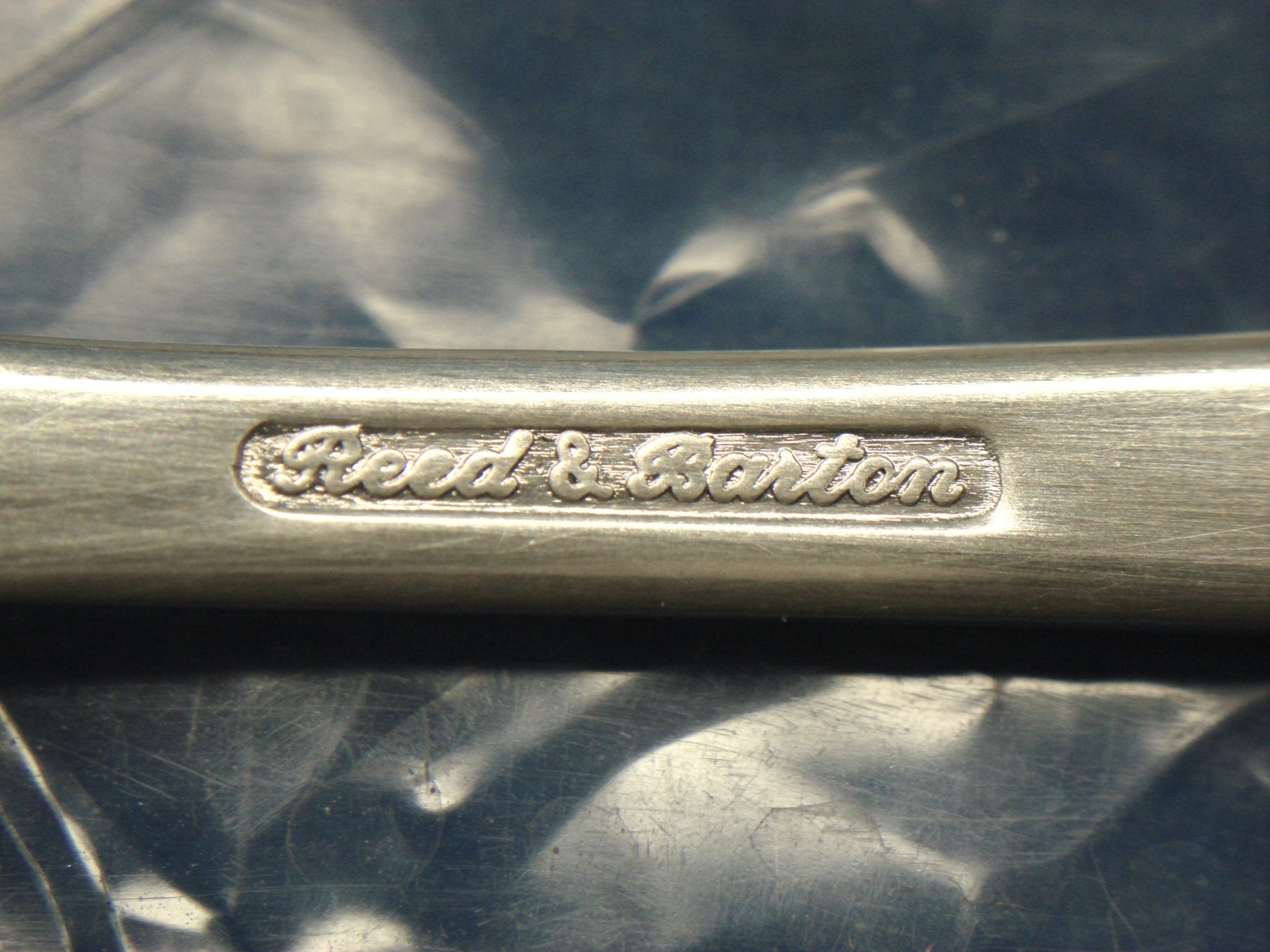 2 REED & BARTON SILVERPLATE INFANT FEEDING SPOONS W/ORIG PKG. - USED ??