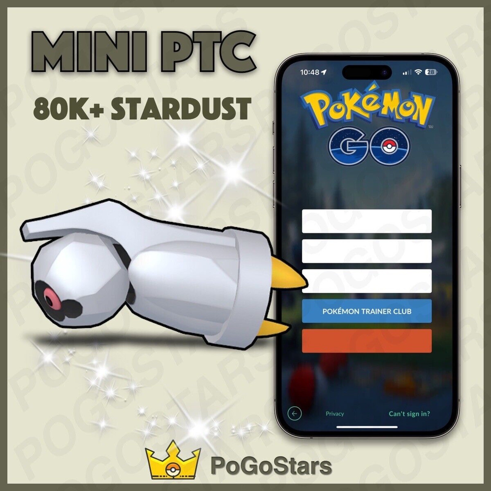Pokémon PTC GO - Shiny Beldum - 80K Stardust✨Read Description✨