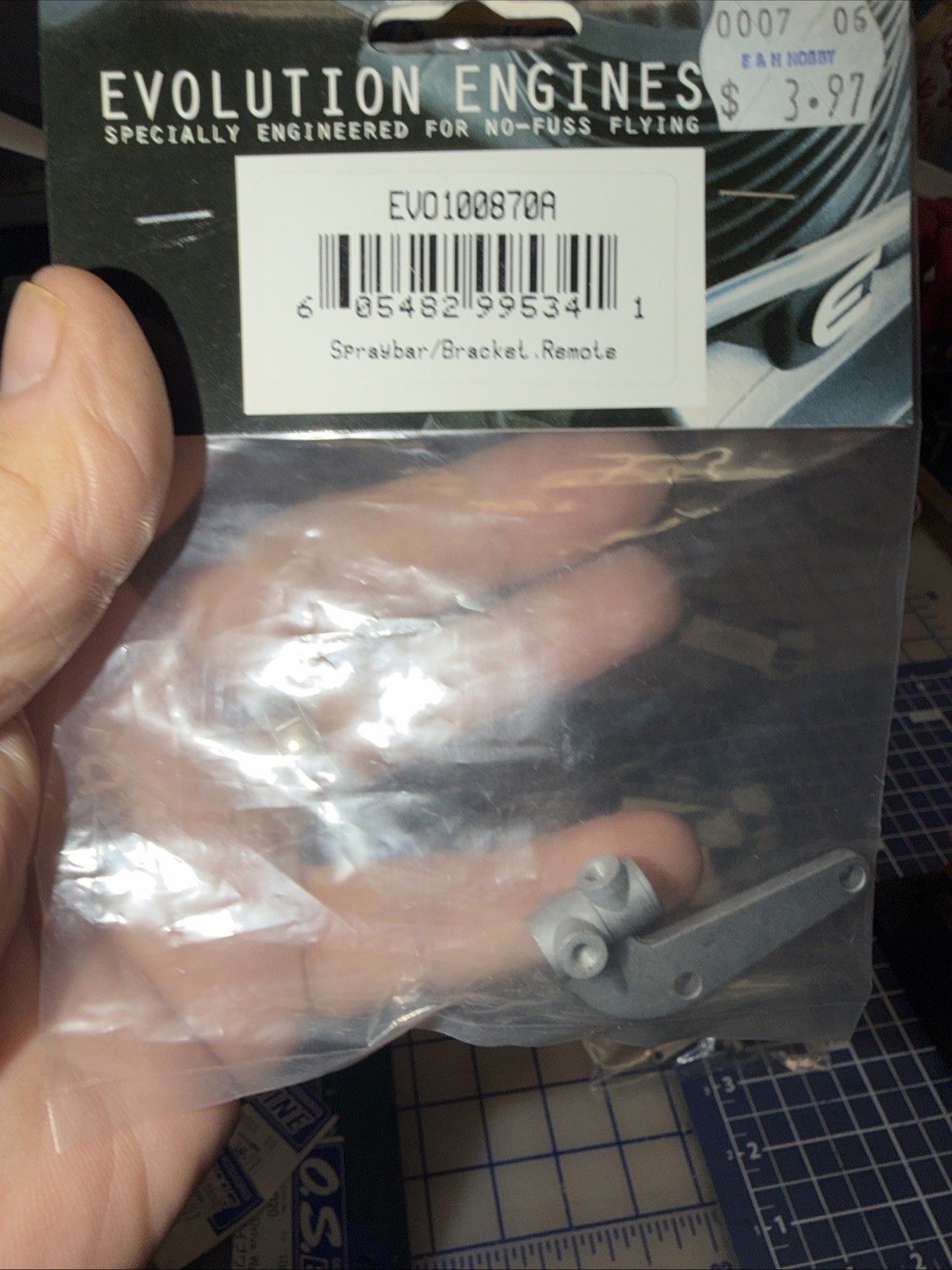 Evolution Engines Spray Bar/Bracket, Remote, Part Number EVO100870A