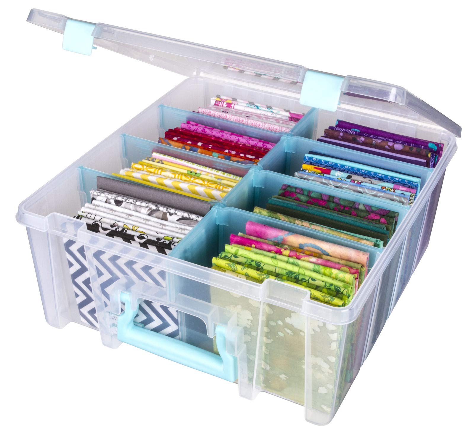 ArtBin 6990SA Super Satchel Double Deep Portable Art Craft Storage Aqua Mist