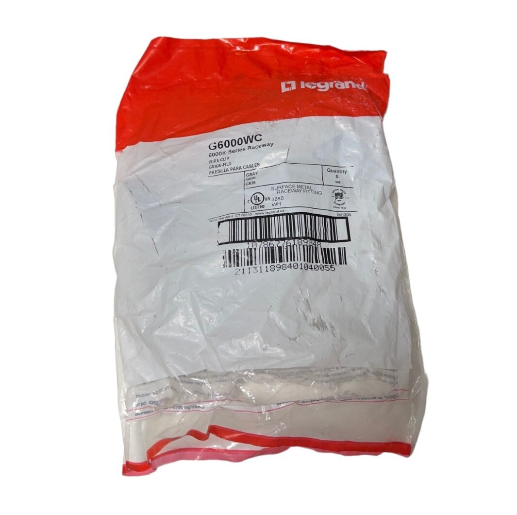 New Legrand G6000WC Wire Clip (LOT OF 5) **SALE**