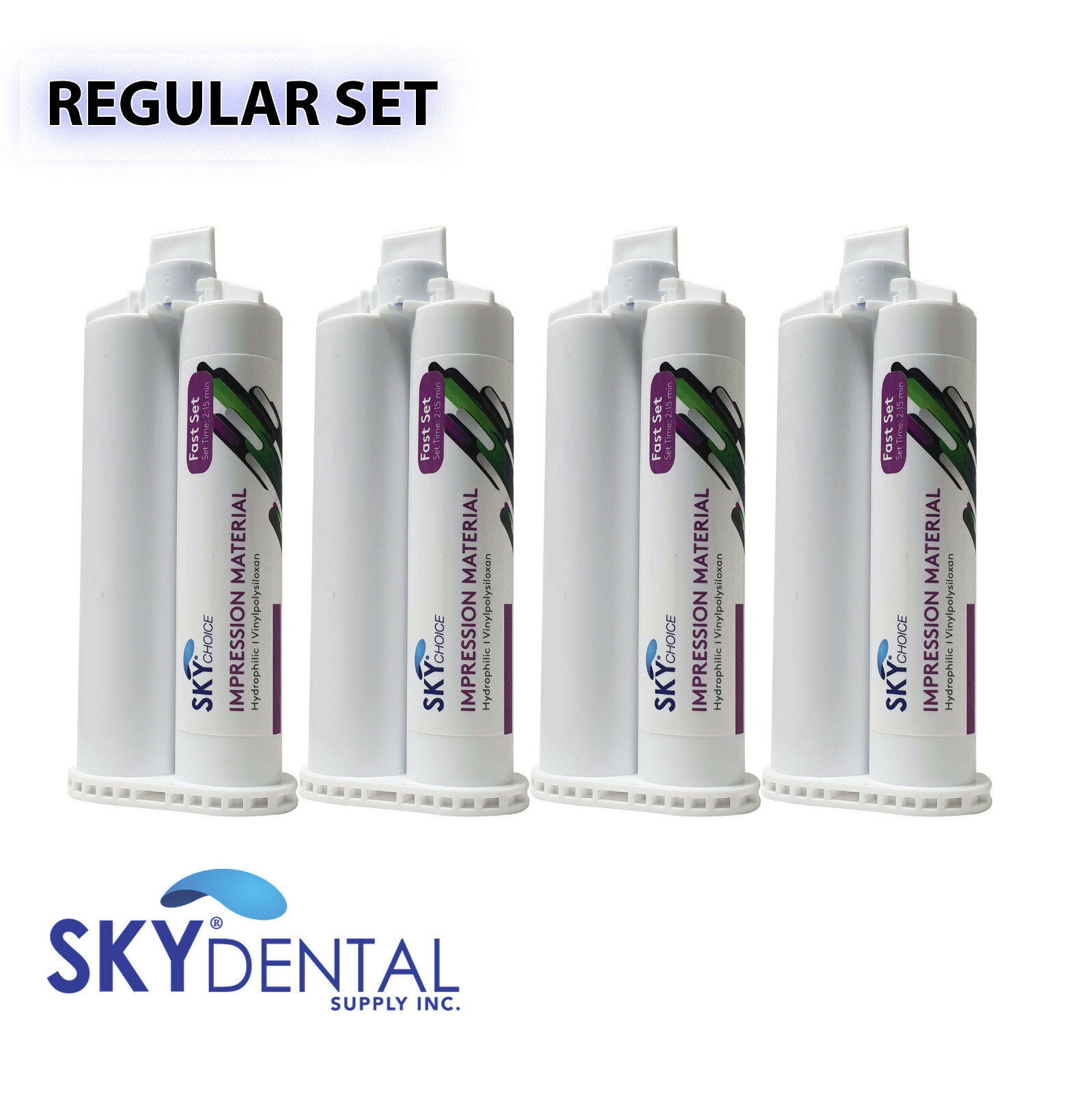 MEDIUM HEAVY LIGHT Material REGULAR SET Dental VPS Impression 50ml Cartridg 4/pk