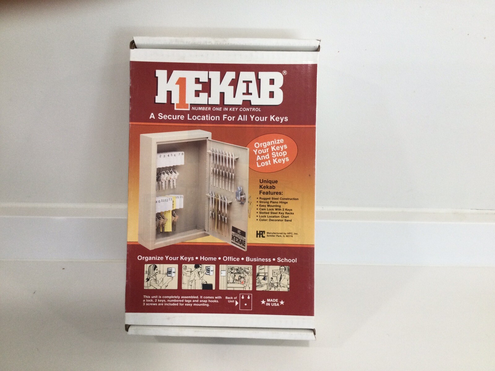 HPC SECURITY KEKAB-30 CABINETS KEYKAB 30 KEY CABINET WITH LOCK