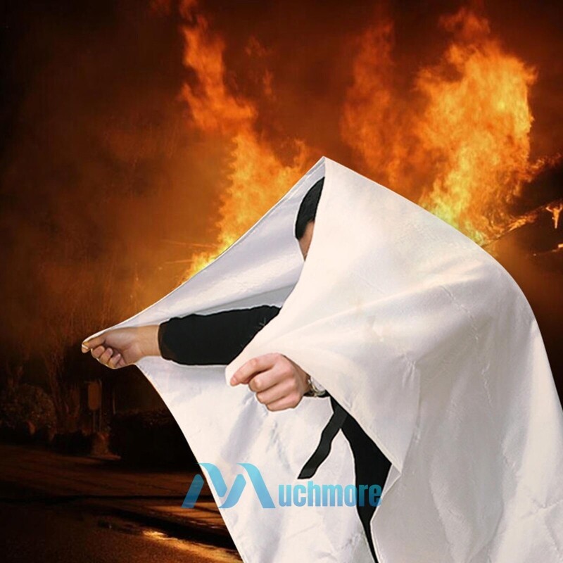 Large Prepared Emergency Fire Blanket Fireproof for Home Car Kitchen 47”x47” USA