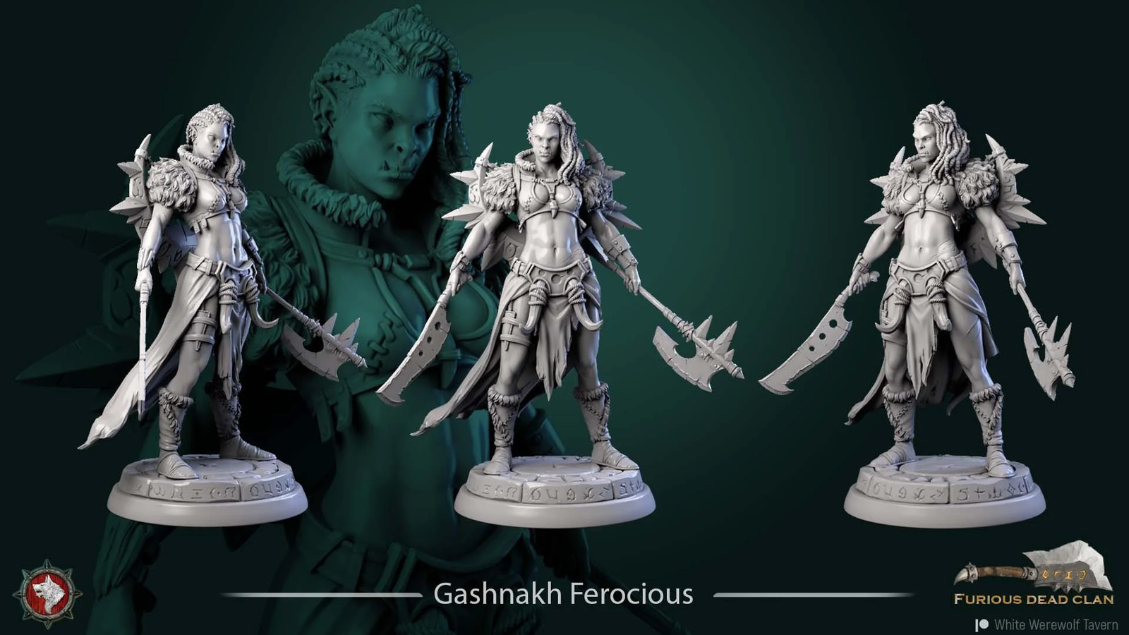 Gashnakh Ferocious - Resin Tabletop Miniature