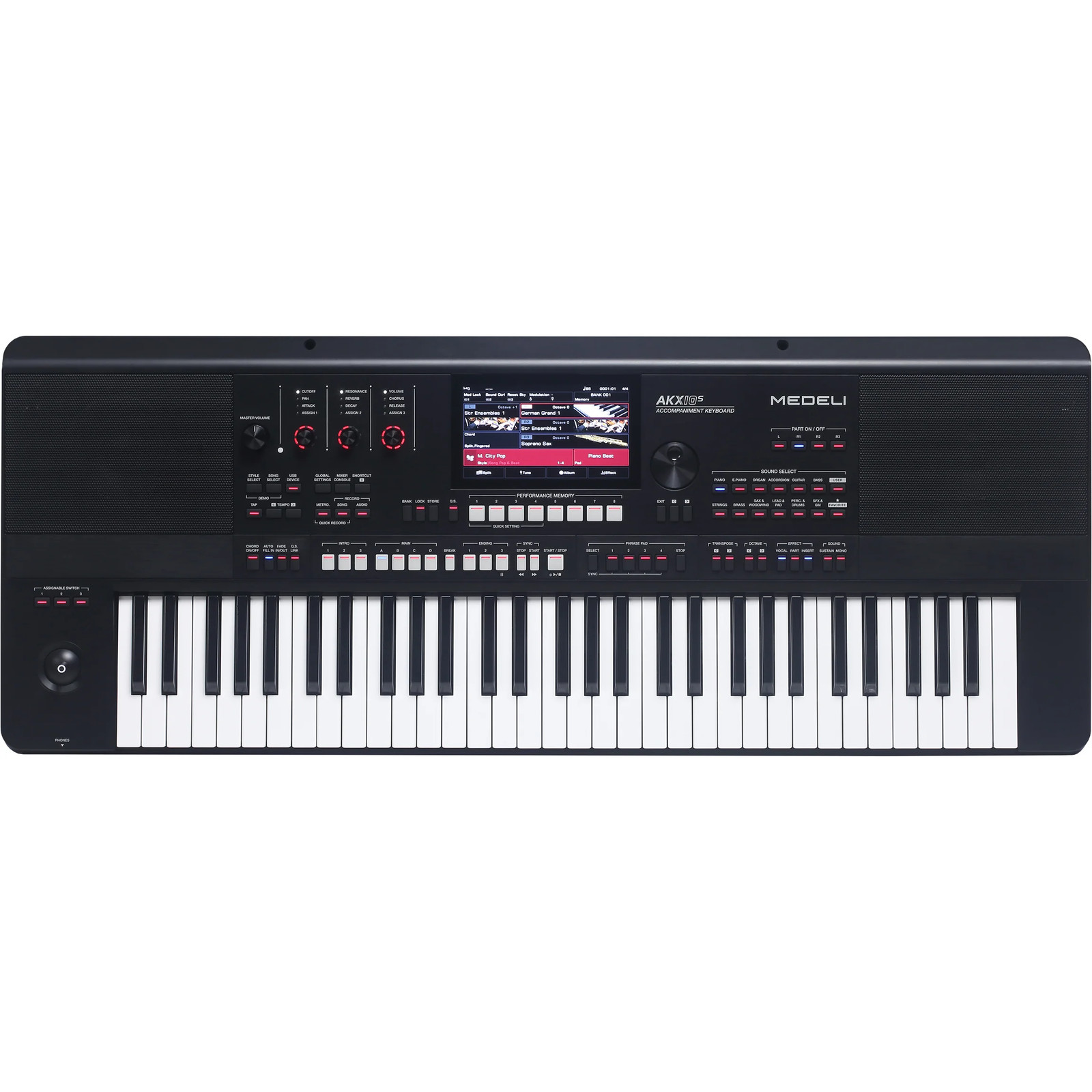 Medeli AKX10S 61 Key Digital Workstation w/ Built in Speakers
