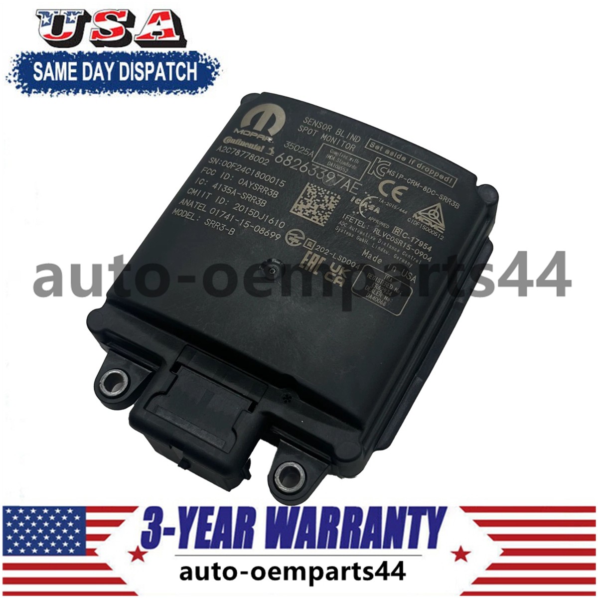Genuine Rear Blind Spot Monitor Radar Sensor 68263397AE/D For 2019-2024 Ram 1500