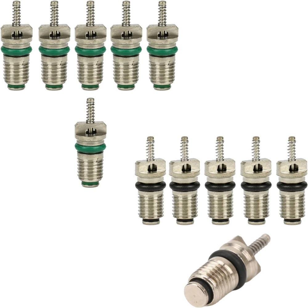 12 Pack Air Conditioning Valve Core Kit R134A Car AC Refrigerant Valve Core