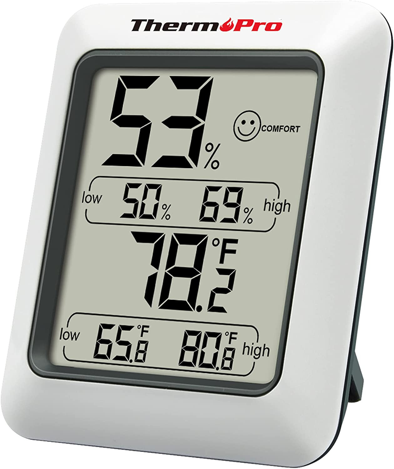Humidity Monitor Wireless Digital Indoor Outdoor Thermometer with Temp Gauge Fit