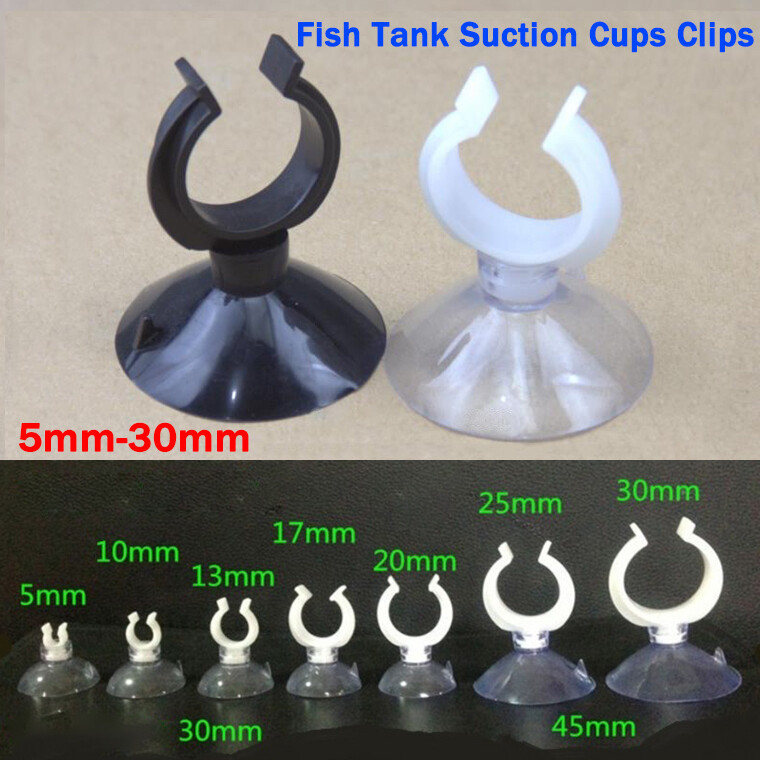 Aquarium Suction Cups Clips Dia 5mm-30mm With Suckers Fish Tank Heater Hose Tube