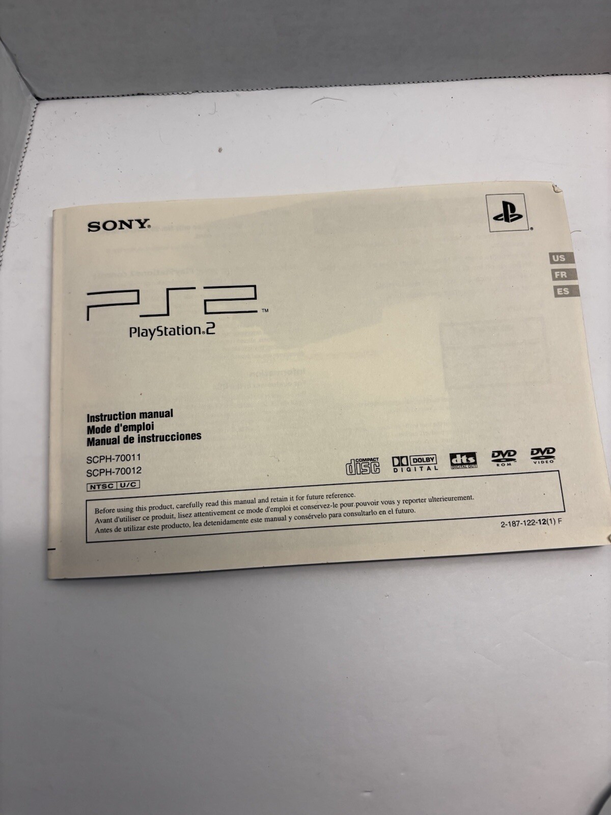 sony playstation 2 instruction manual