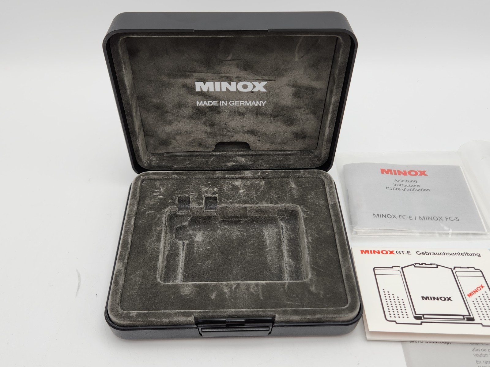 Box ONLY - Minox 35 GT-E Plastic Display Case for Subminiature Camera Germany